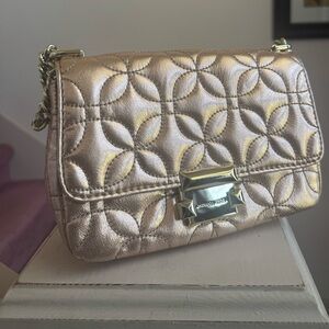 Michael Kors Rose Gold Quilted Women's Bag